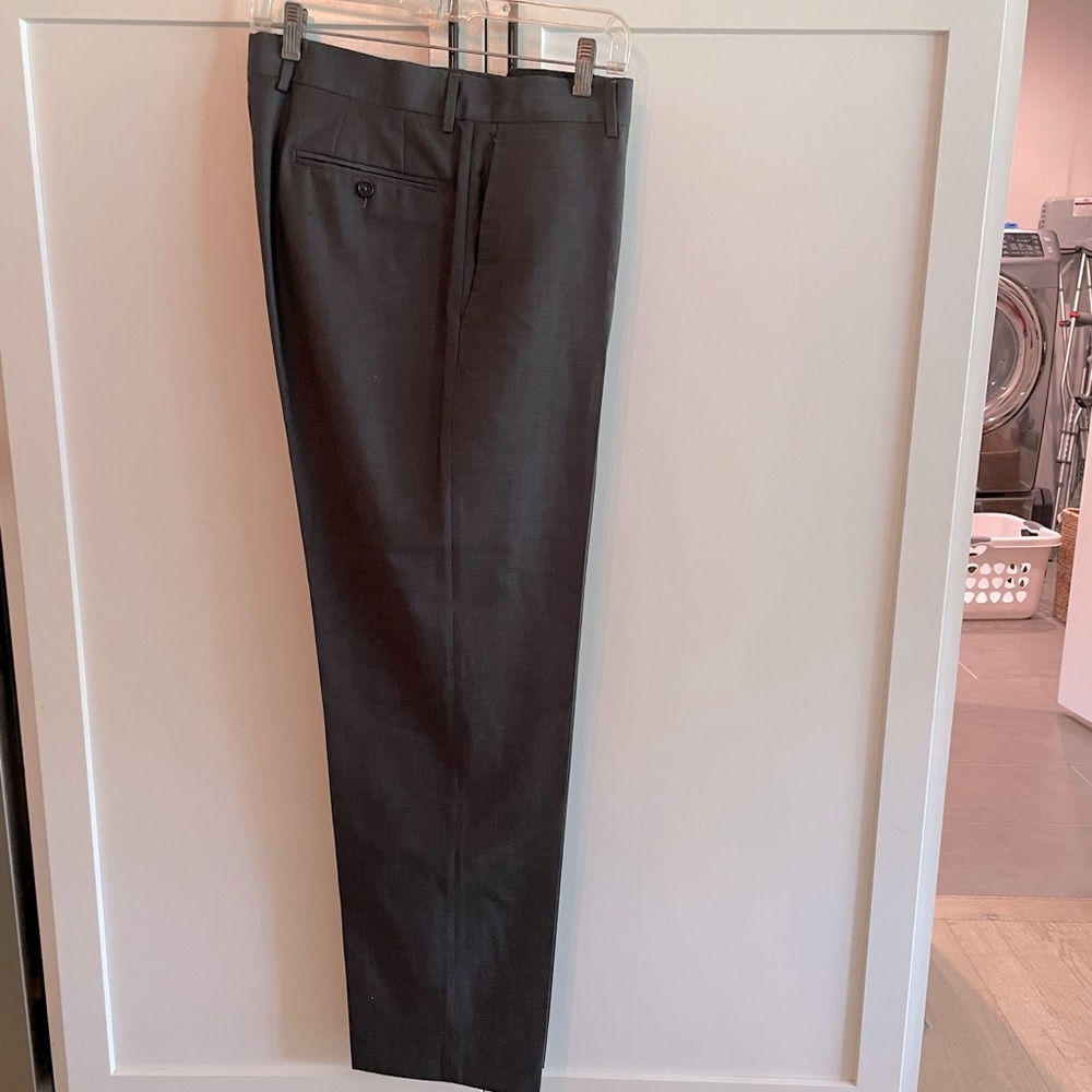 Dark Grey, Barney’s of NY, Men’s, Flat Front, Dress Pants - Size 34